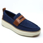 Cole Haan mocassin blauw textiel 37200